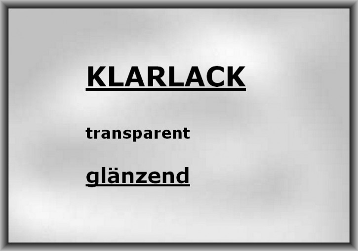 KLARLACK transparent hoch-glanz 500g
