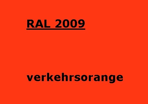 RAL 2009 verkehrs-orange glänzend 500g