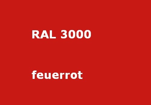 Pulverlack RAL 3000 Feuerrot Menge: 2 Kg. 