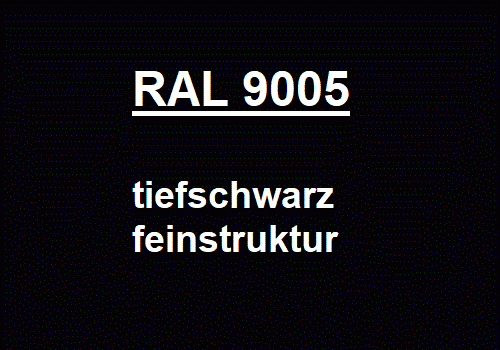 Pulverlack RAL 9005 Tiefschwarz Feinstruktur