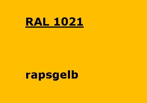 RAL 1021 Rapsgelb 500g Beschichtungspulver Pulverbeschichtung Pulverlack Gelb 